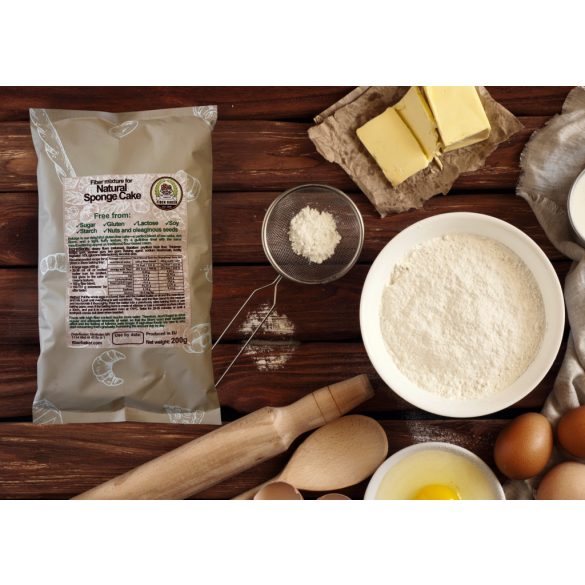 Natural sponge cake fiber mix /Keto; Paleo; Glutenfree; Starch free; Soy free; Cereal free